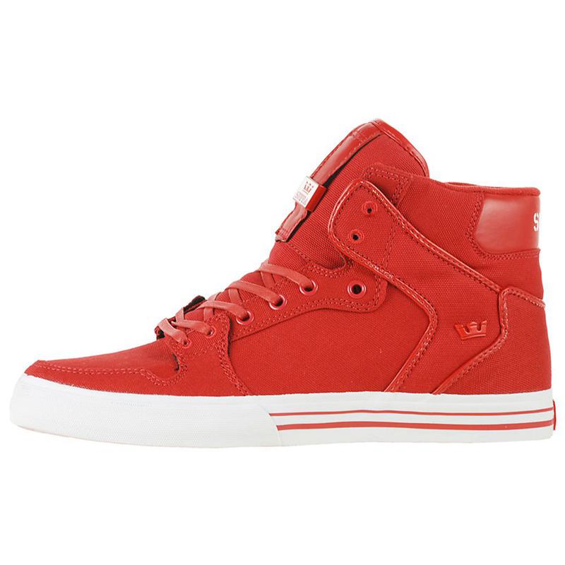 Zapatillas Altas Supra Argentina Hombre - VAIDER Rojas (SXUAI-6240)